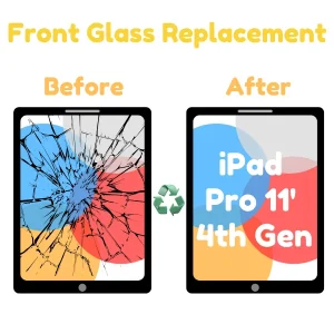 Front Glass Replacement iPad Pro 11 4th gen A2759, A2761, A2435, A2762 2022