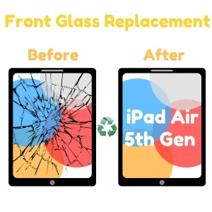 Front Glass Replacement iPad Air 5th gen A2588, A2589, A2591 2022
